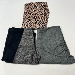 Bundle of 3 PINK Victoria's Secret & Aerie Leggings Yoga Cozy Athleisure Lot‎ S
